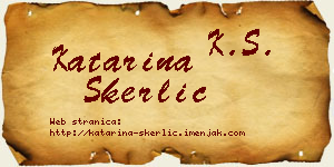 Katarina Skerlić vizit kartica